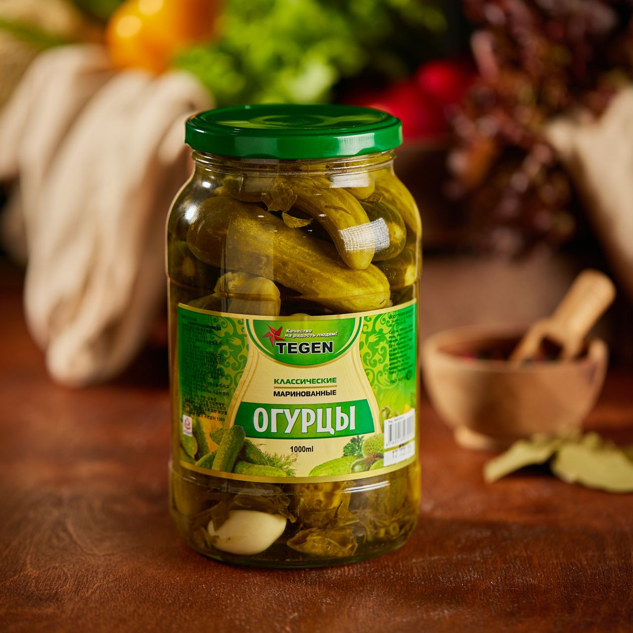 Огурцы Маринованные 1000 мл