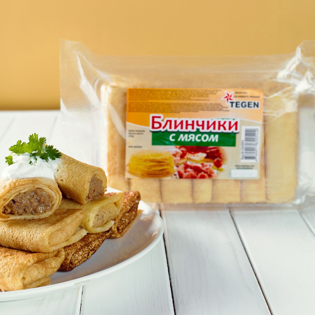 Блинчики с мясом